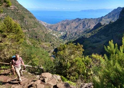 Panorámica del Valle de Hermigua desde El Cedro